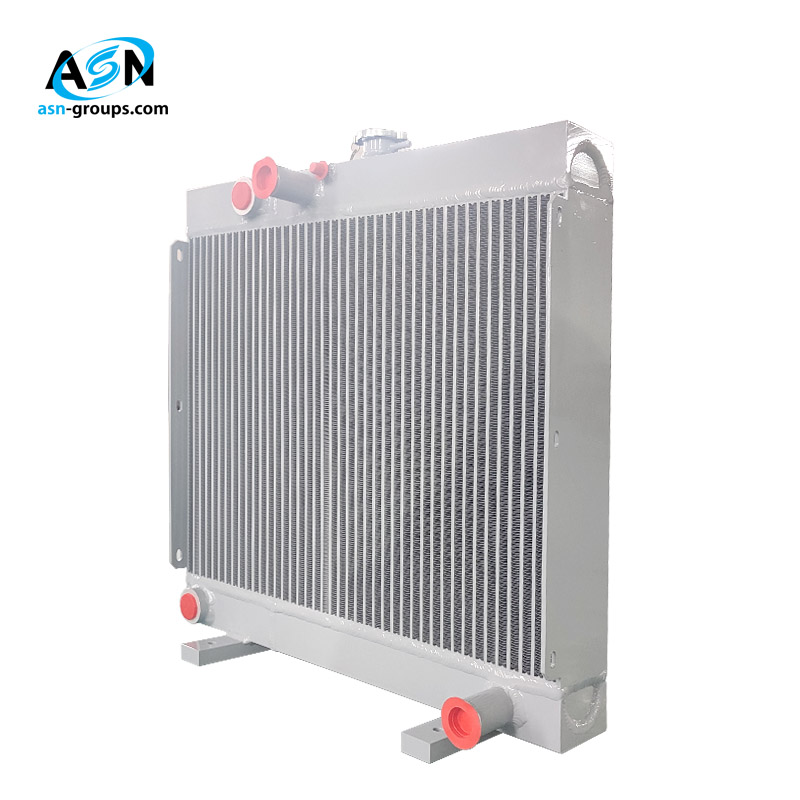 Competitive Price Hydraulic Aluminum Oil Coolers Radiator Heat Exchanger With Plate Fan Core Components For Cooling Applications